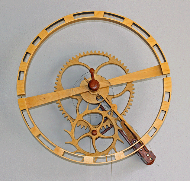 Simple Wood Gear Clock Plans
